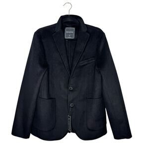 BLANK NYC / black wool blend 2 button lightweight classic blazer jacket / M NWT